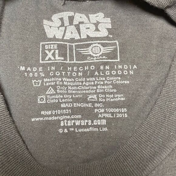 Star Wars Youth Gray R2-D2 Graphic Short Sleeve Shirt - Picture 6 of 6